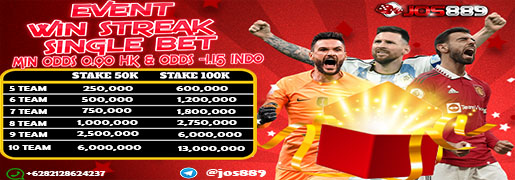 EVENT WINSTREAK SINGLE BET JOS889