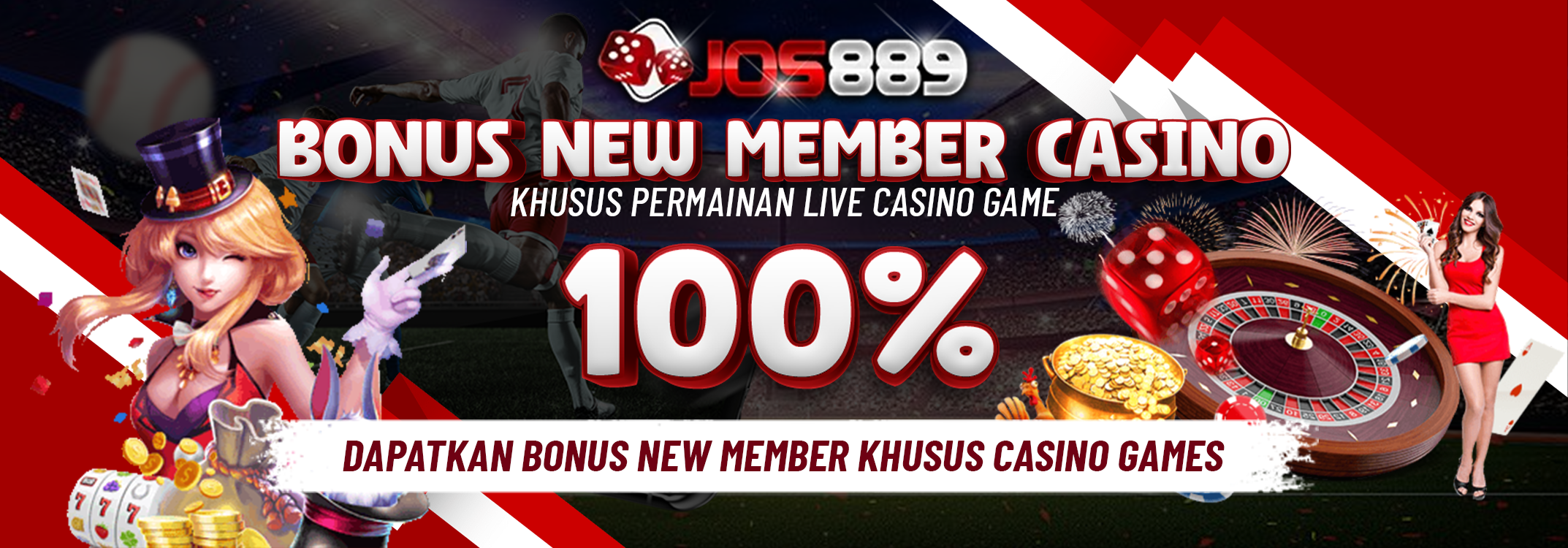 PROMO NEW MEMBER LIVECASINO BONUS 100%