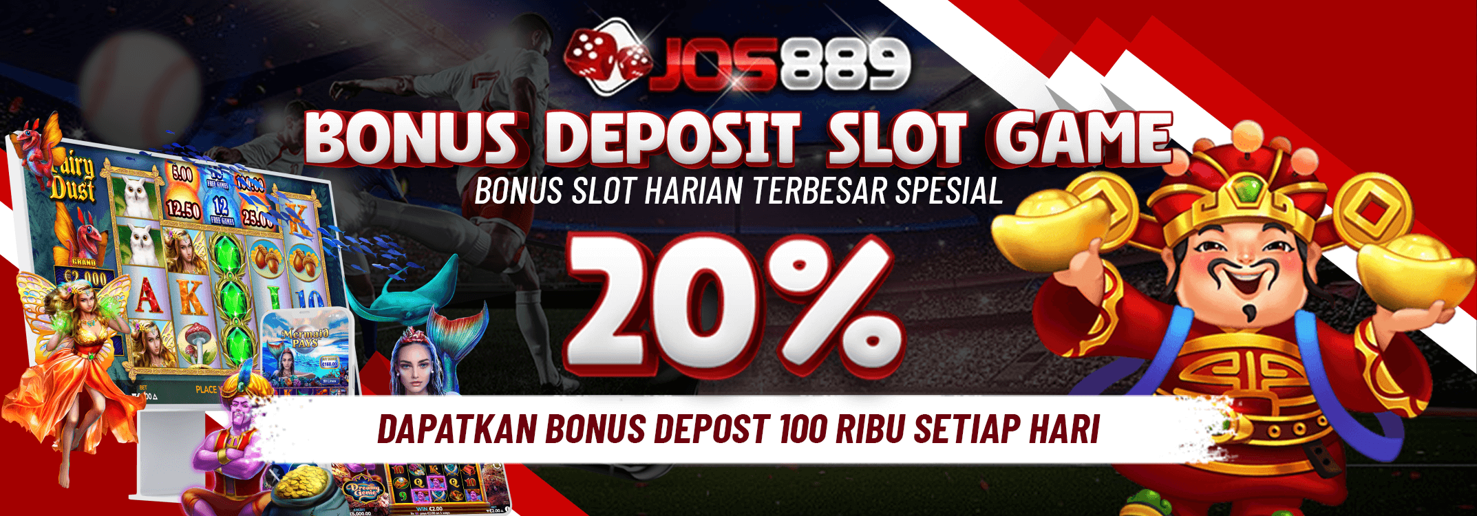 BONUS NEXT DEPOSIT 20% SLOT