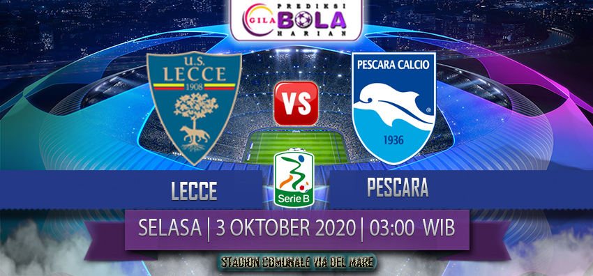 Prediksi Lecce Vs Pescara 3 November 2020