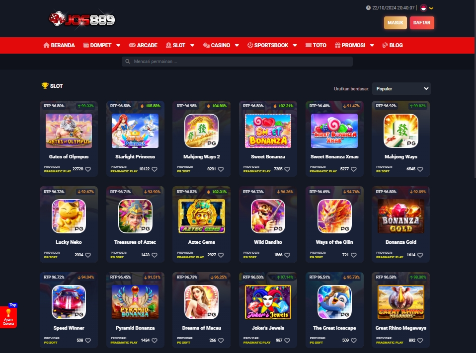 Raih Kemenangan Di Situs Slot Terbaik Jos889