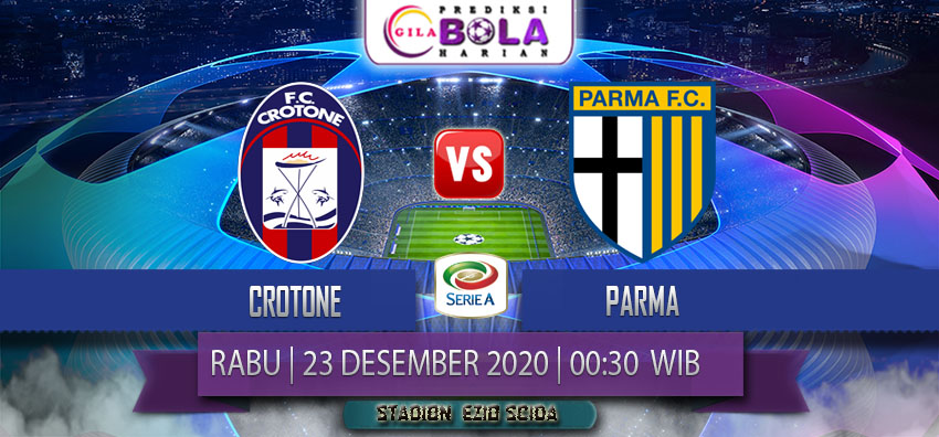 Prediksi Crotone Vs Parma 23 Desember 2020