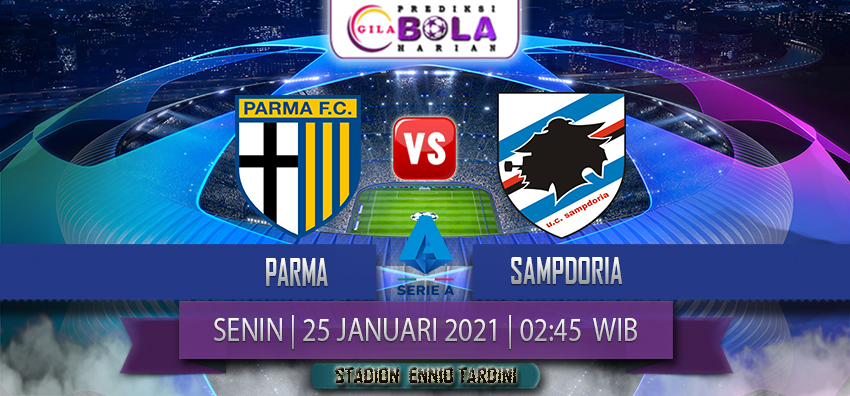 Prediksi Parma Vs Sampdoria 25 Januari 2021