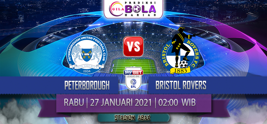 Prediksi Peterborough Vs Bristol Rovers 27 Januari 2021