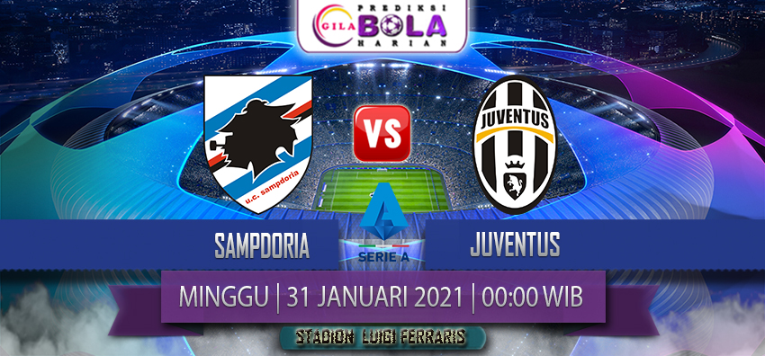 Prediksi Sampdoria Vs Juventus 31 Januari 2021