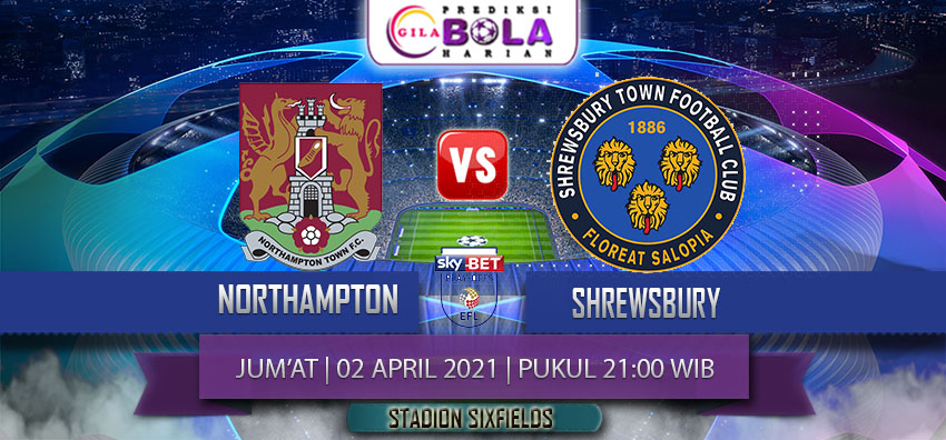 Prediksi Northampton Vs Shrewsbury 2 April 2021