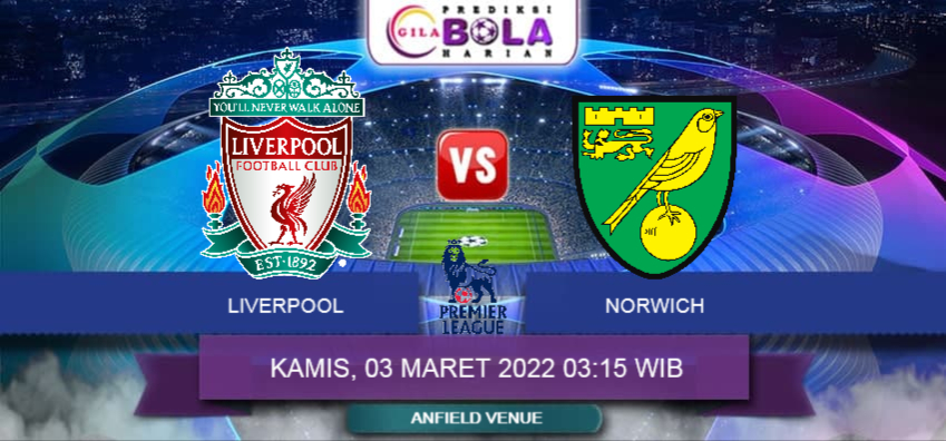 Prediksi Liverpool Vs Norwich City