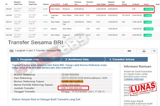 Bukti Kemenangan Jp Member