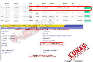 Bukti Kemenangan Jp Member