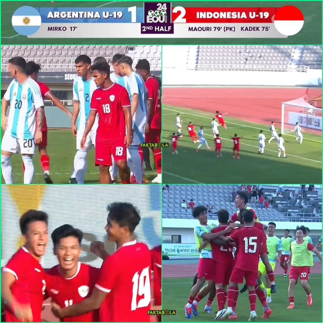 Timnas Indonesia U20 Berhasil Comeback 2 1 Lawan Argentina U20