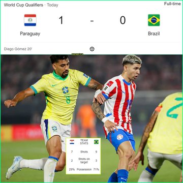 Paraguay Menang 1 0 Atas Brasil Dalam Kualifikasi Piala Dunia Conmebol