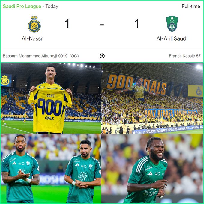 Ronaldo Kembali Ke Al Nassr Disambut Tifo Dan Jersey Goat 900 Goals