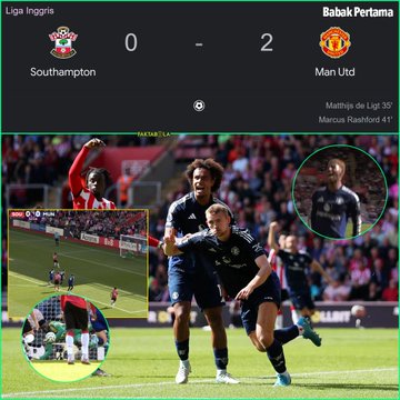 Manchester United Unggul 2 0 Atas Southampton Di Babak Pertama