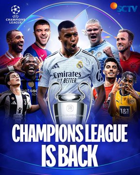 Sctv Siarkan Pertandingan Pilihan Liga Champions Musim Ini