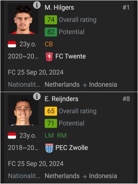 Hilgers Dan Reijnders Resmi Jadi Wni Di Fc 25